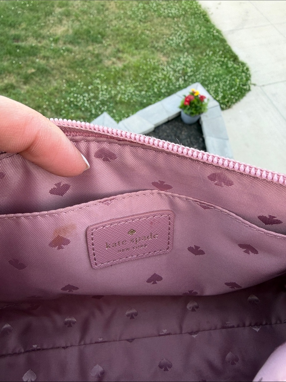 kate spade mauve pink glitter-accent crossbody - Picture 6 of 7